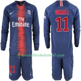 Fußballtrikots Paris Saint-Germain Di Maria 11 Kinder 2018-2019 Langarm Heimtrikotsatz kaufen